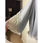 Lane Bryant  Light Blue Lace Flowy Boho Bell Sleeve V-neck Blouse Top Size 18/20 Photo 2