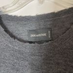 Zadig & Voltaire  gray long sleeve lightweight cashmere sweater medium -read Photo 4