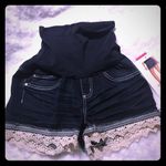 Bella Vita  Maternity Jean Shorts size S NWT Photo 5