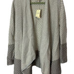 Lucky Brand NWT Open Front Cardigan Draped Knit Sweater Herringbone S Boho Photo 0