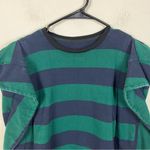 Koche Green/Blue Stripe Ruffle Sweater XS Photo 1