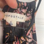 Aeropostale High Neck Halter Floral Romper Size M Black Pink Shorts Cute Photo 7