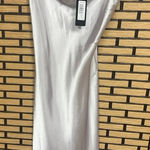 Bebe  Silver Midi Slip Dress Size Small Photo 0
