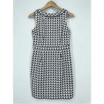Boden Martha Roll Collar Sleeveless Sheath Dress in Ice Grey Retro Spot Blue 2P Photo 3