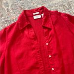 Liz Claiborne Red Button Up Photo 2