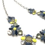 Stella & Dot Elodie Statement necklace Blue Silver Career Party Photo 2