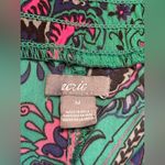 Aerie  Paisley Jogger style Pants in Green and Pink size M Photo 3