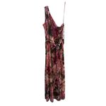 Nicole Miller Women's One Shoulder Floral Midi Dress Size 8 Multicolor Photo 2