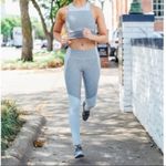 Outdoor Voices Two-Tone Gray Colorblock Warm Up Legging 7/8 XS Photo 2