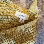 Debut  open knit cardigan size s/m yellow oversized Photo 4
