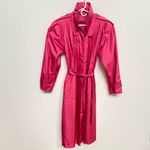 British Mist Hot Pink Belted Trench Raincoat‎ Size 12 Photo 6