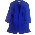 Chico's Tweed Longline Fringe Trim Jacket Cardigan 100% Cotton Size 3/LG Layering Photo 10