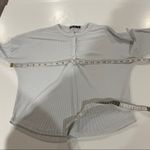 Nasty Gal Light Gray Blue Long Sleeve Snap Blouse Size 0 Photo 6