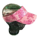 Disney Walt Disneyland Resorts New Pink Floral Adult Visor Embroidered Mickey Photo 3