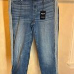 Simply Vera By Vera Wang Deven Jeans Straight Mid Rise Stretch Blue Women Sz 12 Photo 0