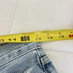 AGOLDE Long Parker Distressed Denim Shorts Light Wash Button-Fly Womens 24 Photo 5