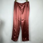 Cinq a Sept Karis Embossed Satin Trousers Pants in Copper Size 8 Pink Photo 1