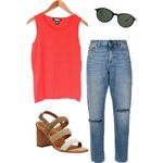 August Silk  | Coral Tank Top Photo 1