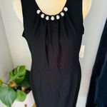 Eliza J Faux Pearl Sleeveless Shift Dress Classic Little Black Dress Size 12 NWT Photo 7