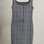 Popular Basics  Black Plaid Mini Dress Small Photo 2