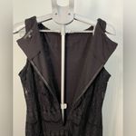 Tiana B Black Lace Sheath Dress Size 14 Sleeveless Knee Length Photo 3