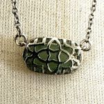 Kendra Scott  Elisa light green necklace in SILVER Photo 3