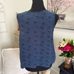 Free People  Blue Cut Out Tank Top Photo 2