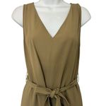 Everlane  Japanese GoWeave Essential Cropped Olive Green Wide Leg Jumpsuit size 6 Photo 10