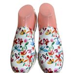 Rieker MULTI color White floral‎ slip on sneaker Size 7 USA (38) EUC Women Photo 1