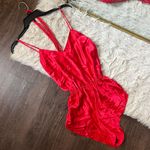 One Piece Large Red Fredricks Of Hollywood Lingerie Romper  Bodysuit Photo 0