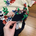 ZARA  Floral Print Dress Womens Size Medium V-Neck Short Sleeve‎ Casual Dress Photo 2