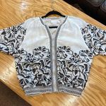 Chico's Chico’s Embroidered Smocked Jacket size 0 Photo 4