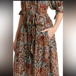 Ulla Johnson 2023‎ Summer  Selena Coverup Midi Dress Lapis Size P XS Boho Wedding Photo 3