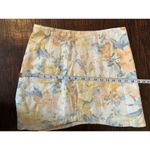 Abercrombie and Fitch Floral Mini Skirt Size Medium Yellow Photo 6