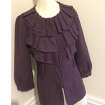 #6 Women's Sz: 2 Purple Wool Blend Blazer By Tabitha Photo 0