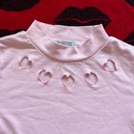 Spinns Japan Kawaii Pink Heart Cut Out Mock Top XS Photo 1