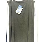 Susan Graver NWT  Skirt Olive green flare knee length microsuede Plus sz 3X Photo 0
