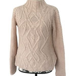 ZARA  Knit SZ M light pink cable turtleneck sweater Photo 0