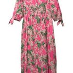 Lilly Pulitzer  Amrita Midi Shirt Dress In Roxie Pink Worth A Look Size 4 Photo 3