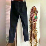 Pistola  $218 Black Denim Jeans Kiera Pants Hook Eye Goth Grunge Rock Punk Skinny Photo 4