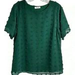 Blooming Jelly Women's Green Short Sleeve Blouse Size M Casual Top Photo 0