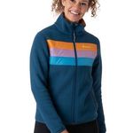 Cotopaxi  Womens S Teca Fleece Full-Zip Jacket Blue Orange Camping Hiking Photo 0
