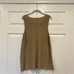 J. Jill Shell Tank Open Front Cardigan Set Fringe Sleeve Womens Large Petite Tan Size undefined Photo 5