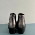 Chinese Laundry Farrah Silver Metallic Block Heel Western Ankle Booties Photo 5