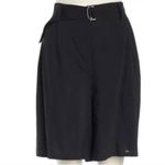 Theory Dress Shorts 8 High Rise Cady Seltha Belted Black Luxury Formal Career Photo 2