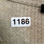 Urban Outfitters  Button Up Waffle Knit Long Sleeve Sweater Womens Small Beige Photo 9