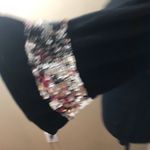 Studio Y  size medium black knit pull over silver Photo 14