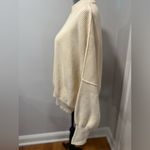 Free People Women’s Sz: S Oversized Cream Sweater Slouchy Tunic Mock Neck. Photo 8