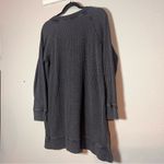 Soft Surroundings Soft Surrounding Waffle Knit Top Gray Blue Long Sleeve Size Large High Low Photo 6