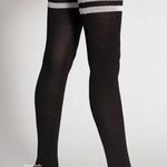 American Apparel New  Black Thigh High Socks vintage original tall Y2K 2000s rare Photo 5